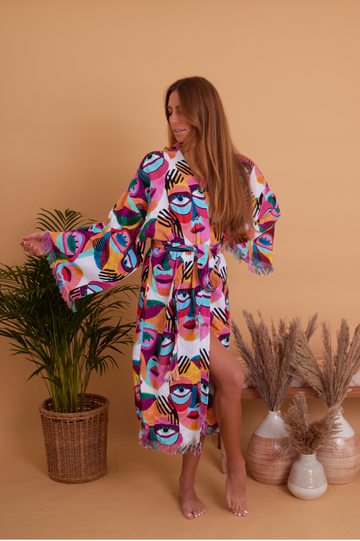 PICASSO Kimono Dress main image 1